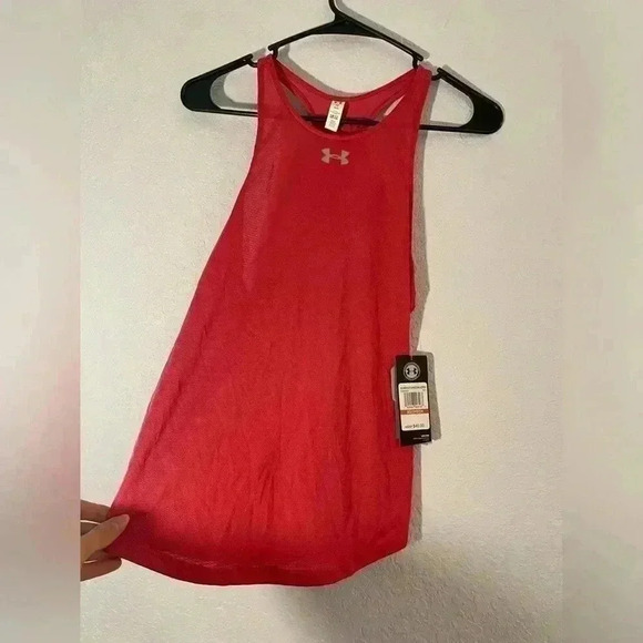 Under Armour NWT Women’s XS UA Qualifier HexDelta Pink Tank Top - Picture 4 of 9